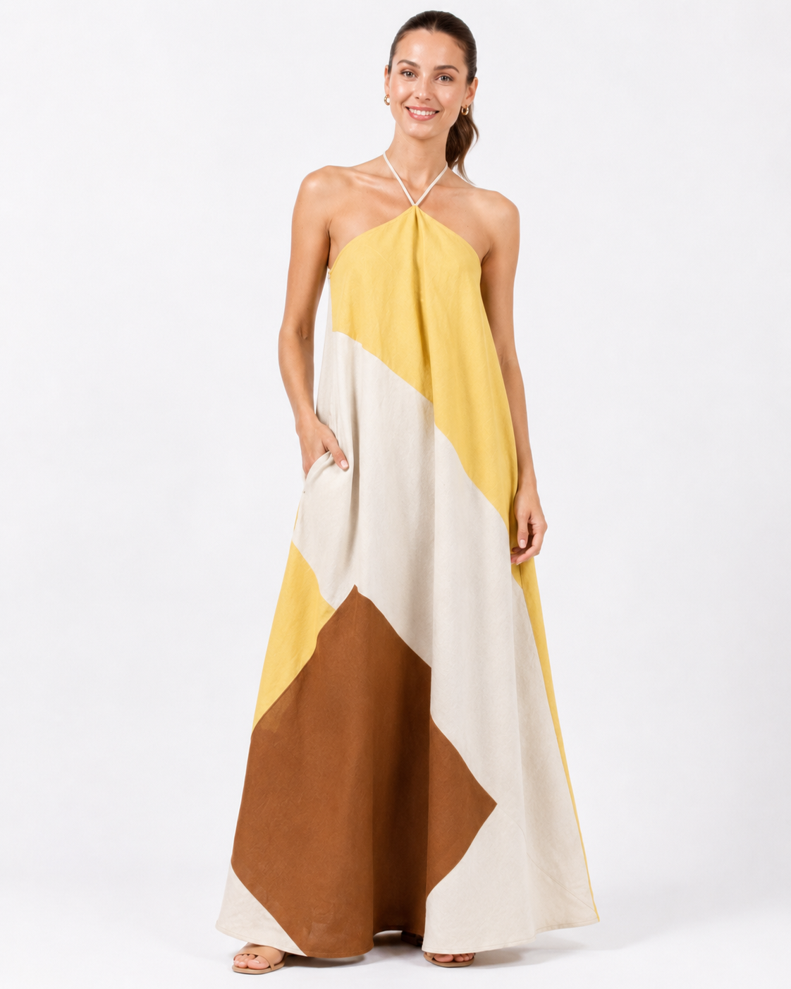 Jane | Robe Imprimée pour Femmes Jupe Longue Lâche Style Été