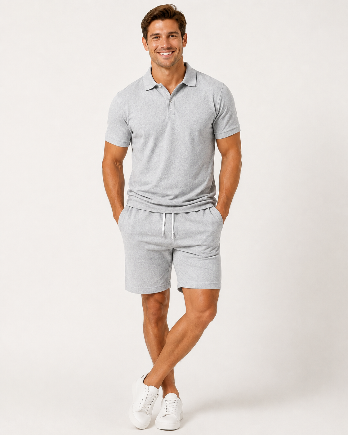River | Ensemble chemise à manches courtes et shorts pour hommes - Nouveauté été