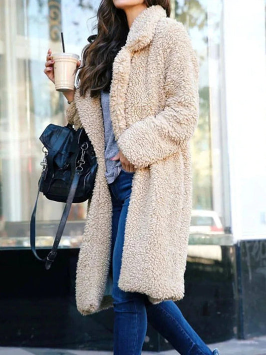 Delphina | Manteau en polaire teddy