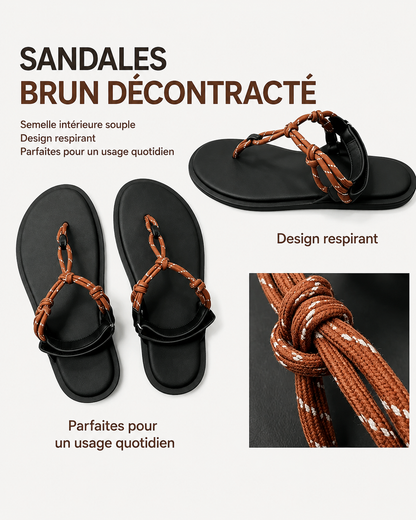 ATELIER | Tongs d'extérieur décontractées nouées