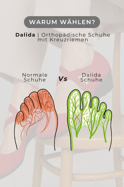 Dalida | Chaussures orthopédiques avec brides croisées