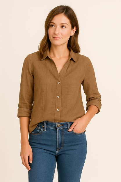Chemisier d’Été Femme – Léger et Élégant pour Bureau et Loisirs