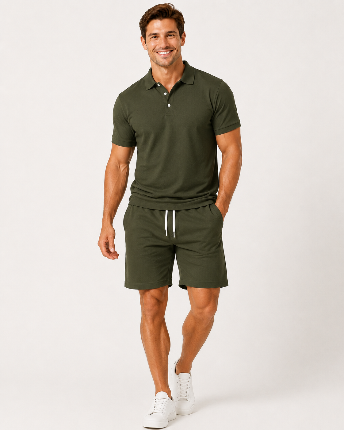 River | Ensemble chemise à manches courtes et shorts pour hommes - Nouveauté été