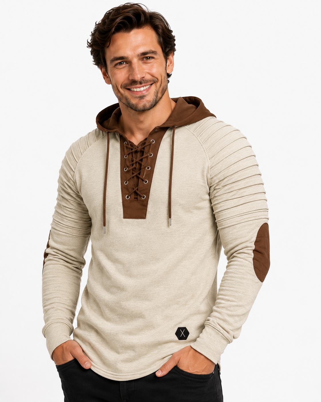 Jameson | T-shirt à capuche pour homme avec lacets