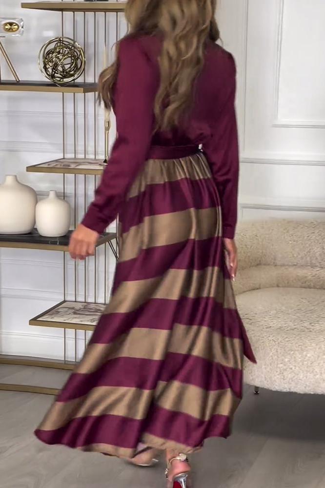 Kenda | Robe Rayée Élégante