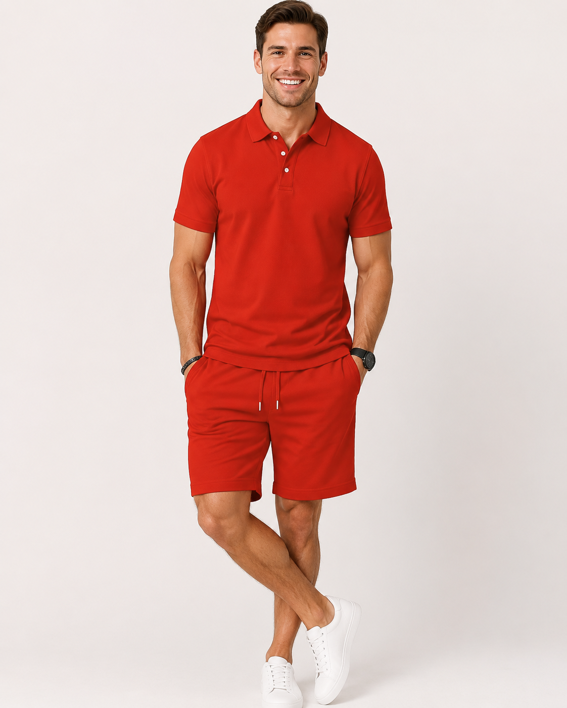 River | Ensemble chemise à manches courtes et shorts pour hommes - Nouveauté été