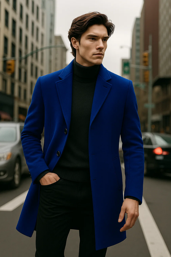 Paxton | Veste unie à simple boutonnage