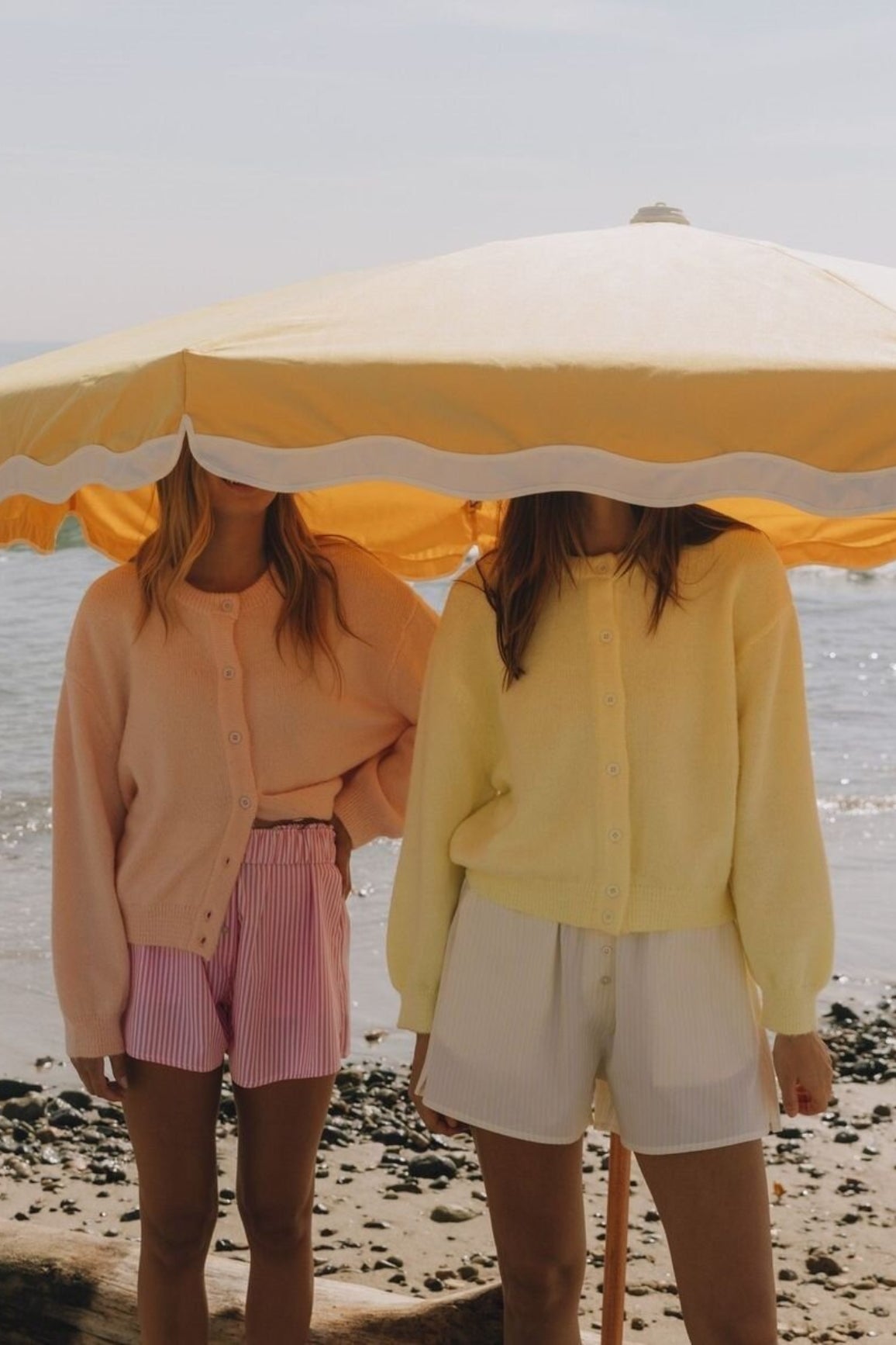 Cardigan en tricot à boutons, à manches longues, décontracté et uni