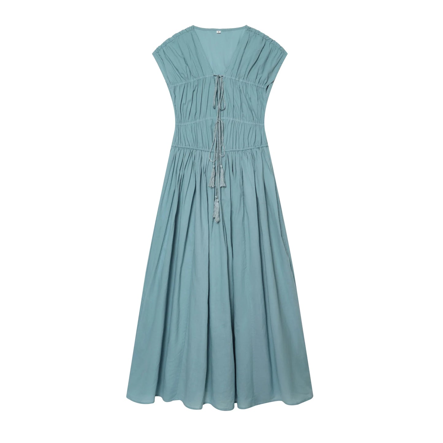 ATELIER | Robe d'été à cordon avec pompons Boho