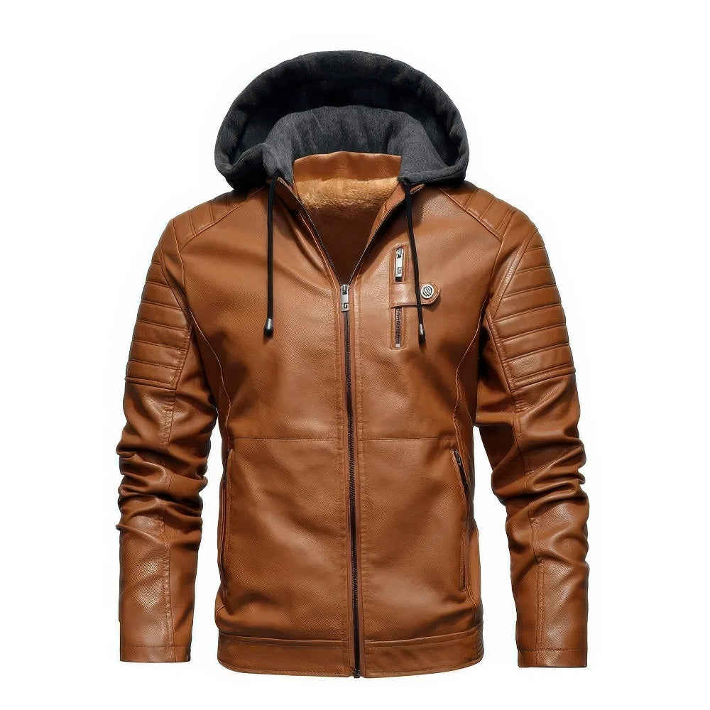Hendrix | Manteau d'hiver en cuir de haute qualité