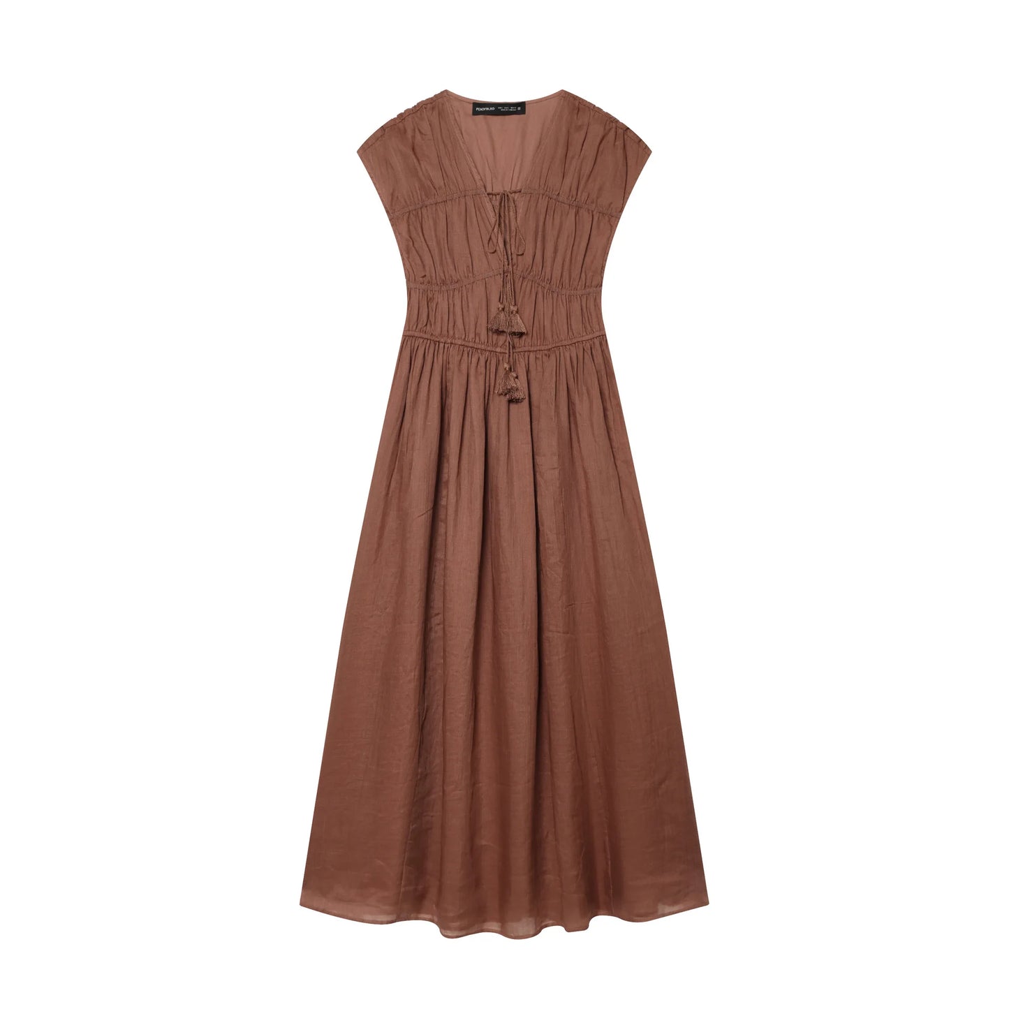 ATELIER | Robe d'été à cordon avec pompons Boho