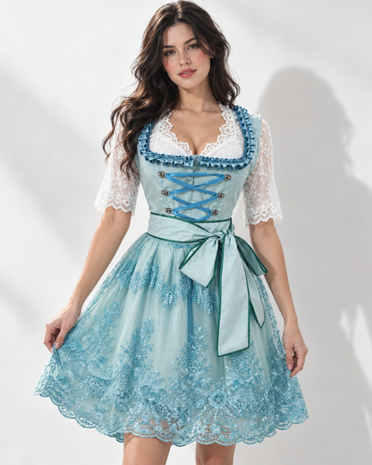 Aisling | Oktoberfest Décolleté Carré Bretelles Dentelle
