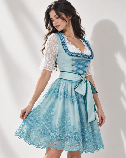 Aisling | Oktoberfest Décolleté Carré Bretelles Dentelle
