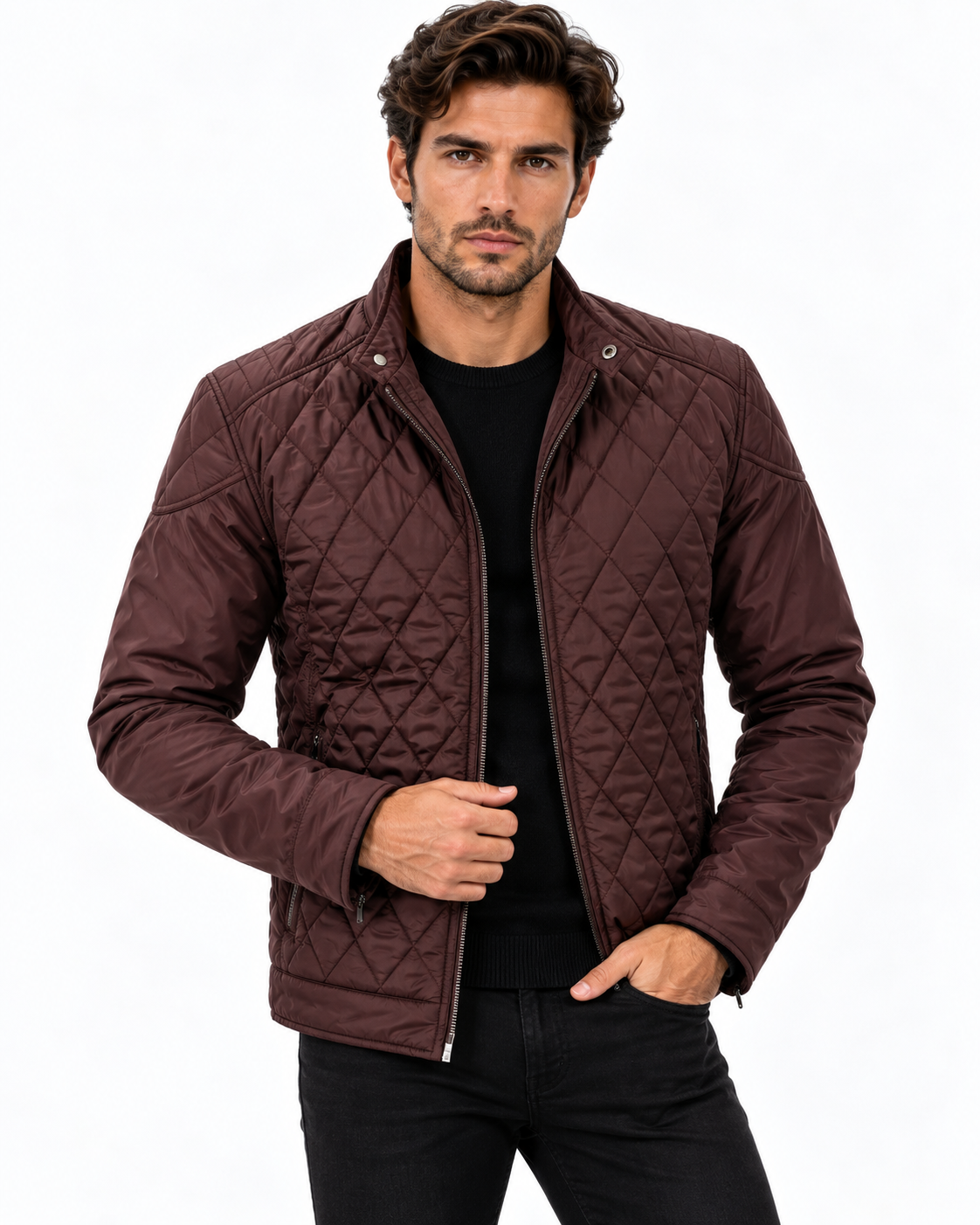 Conrad | Veste matelassée pour homme avec col montant