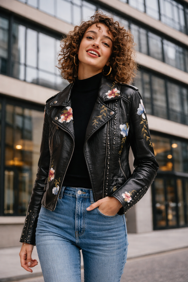 Palmira - Veste en Cuir Vegan Pour Femmes