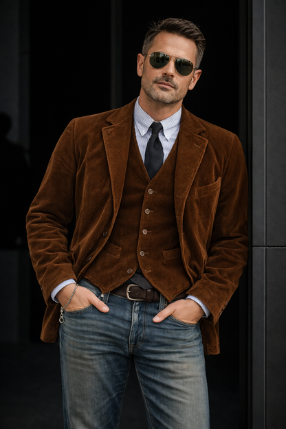 Manuel | Costume élégant avec veste et gilet