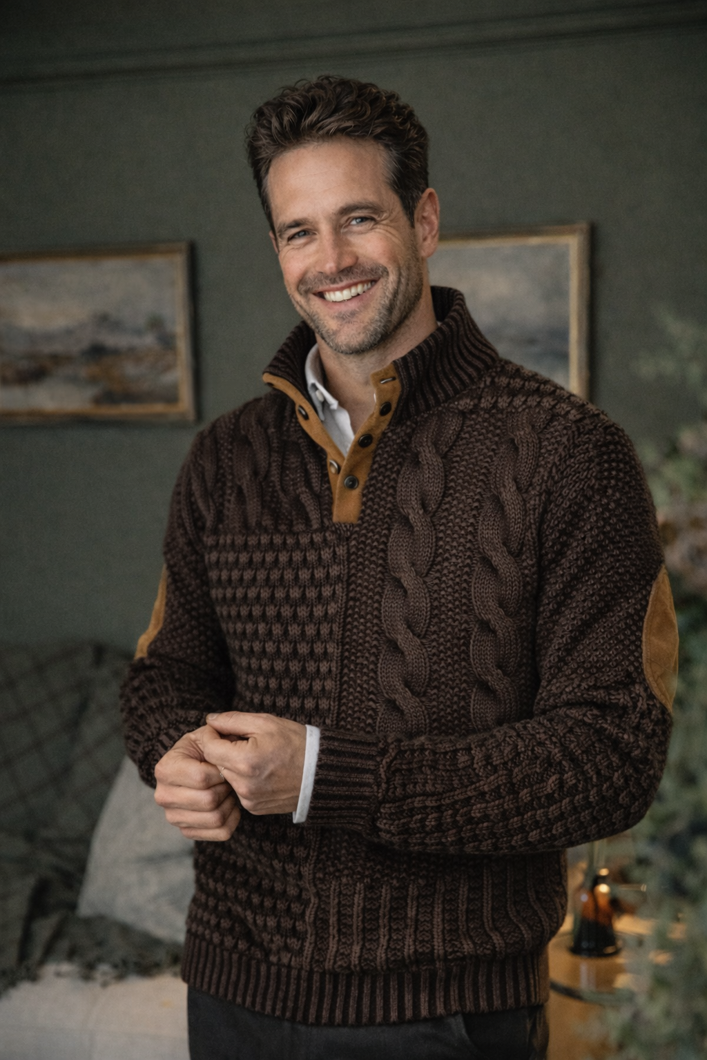 Gwydion | Pull en patchwork