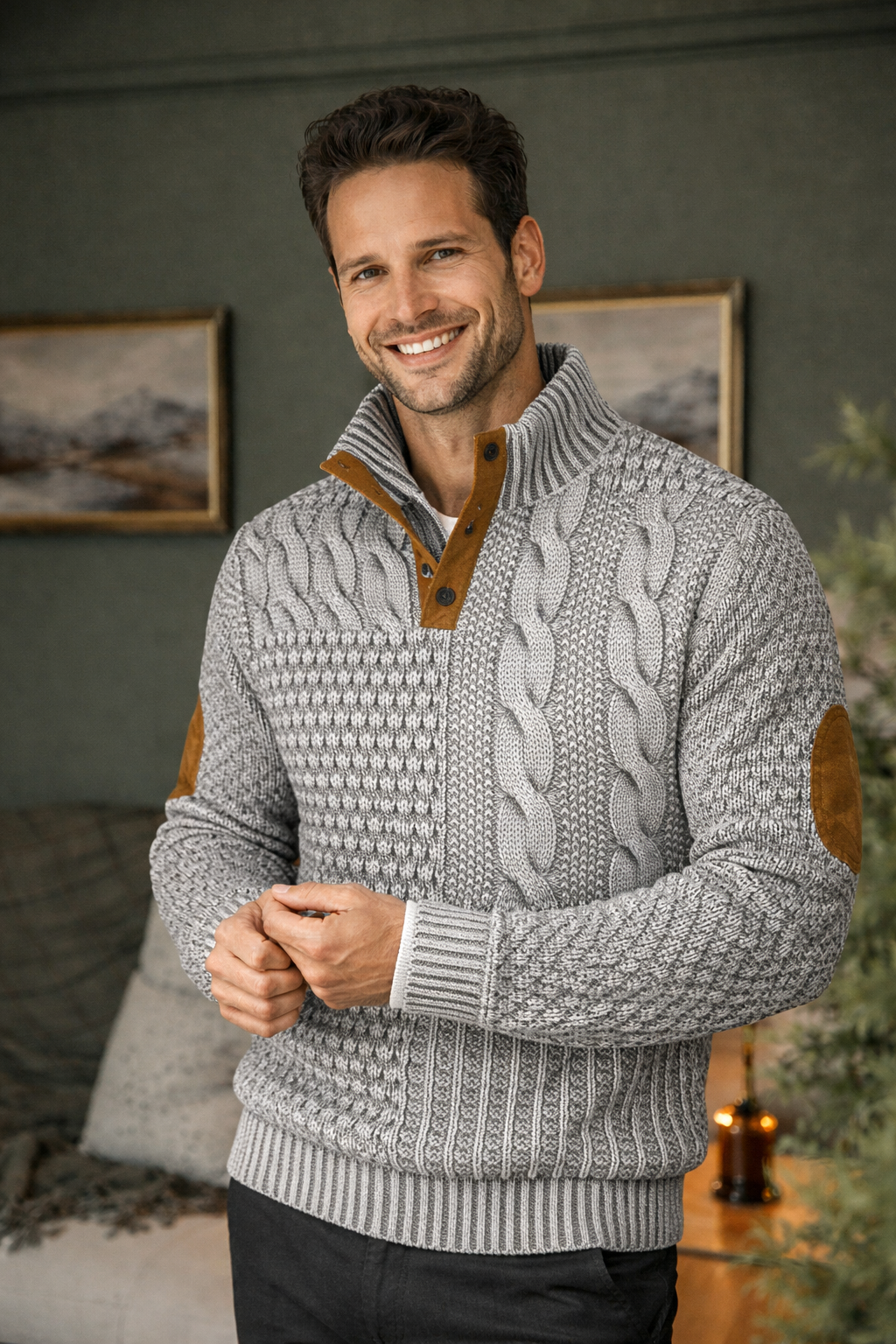 Gwydion | Pull en patchwork