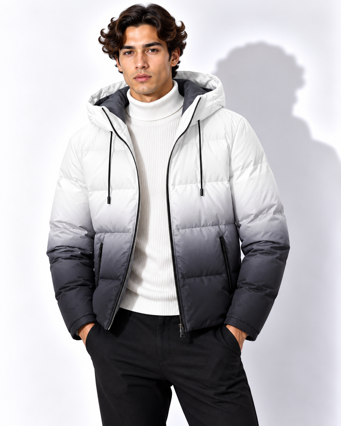 Alessio | Veste zippée à effet dégradé