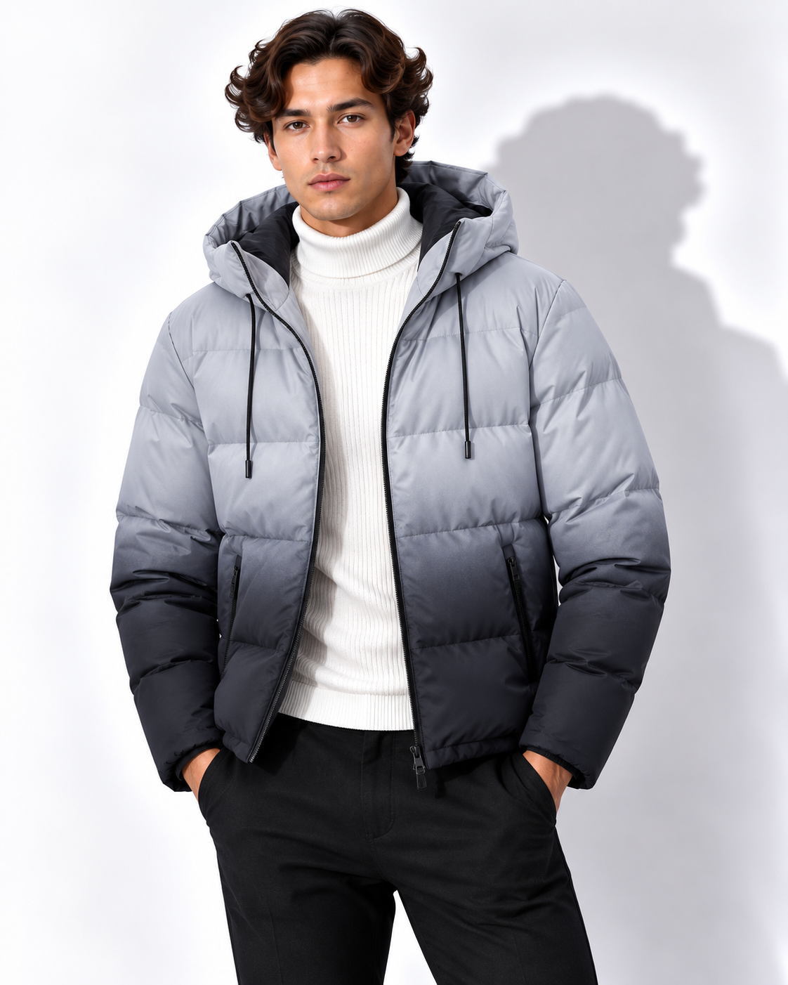 Alessio | Veste zippée à effet dégradé