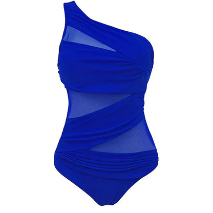 Nayla | Votre Maillot de Bain Élégant à Une Épaule en Grande Taille