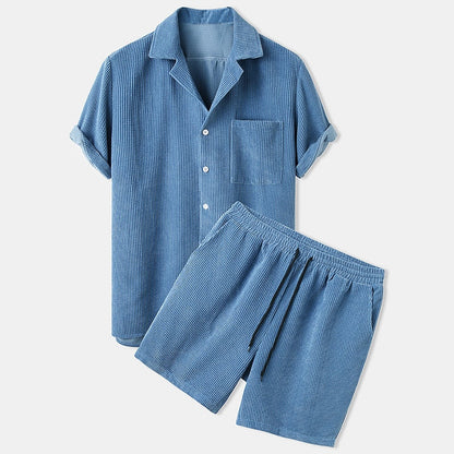 Aziel | Ensemble pour Hommes : Chemise et Short, Confort Aérien