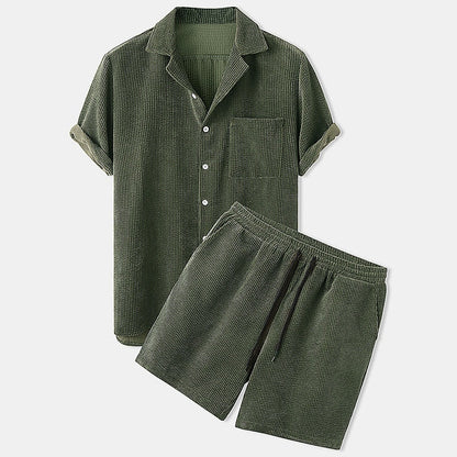 Aziel | Ensemble pour Hommes : Chemise et Short, Confort Aérien