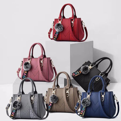 Sac à Épaule en Cuir Brodé Élégance Femme