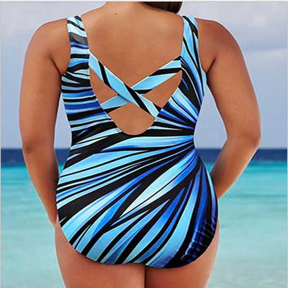 Lina | Votre monokini push-up rayé pour un look estival féminin