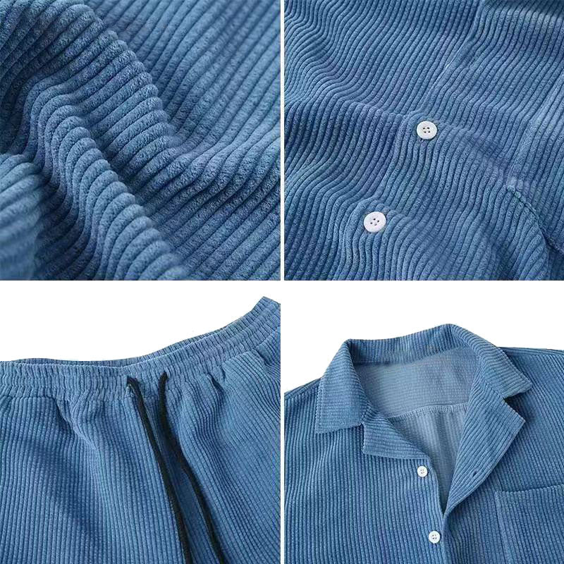 Aziel | Ensemble pour Hommes : Chemise et Short, Confort Aérien