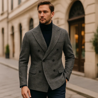 Théo | Blazer croisé à carreaux