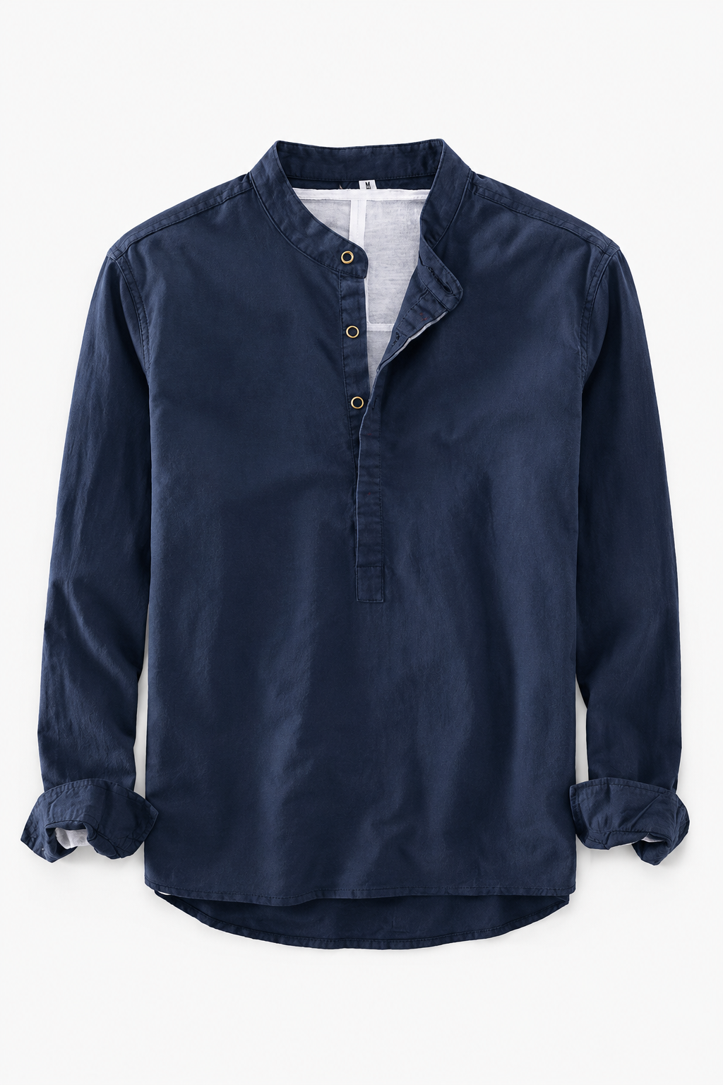 Kaizen | Chemise Henley en Lin Décontractée