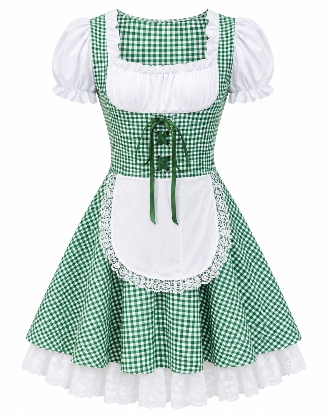 LYLA | Robe à carreaux de style Dirndl Oktoberfest