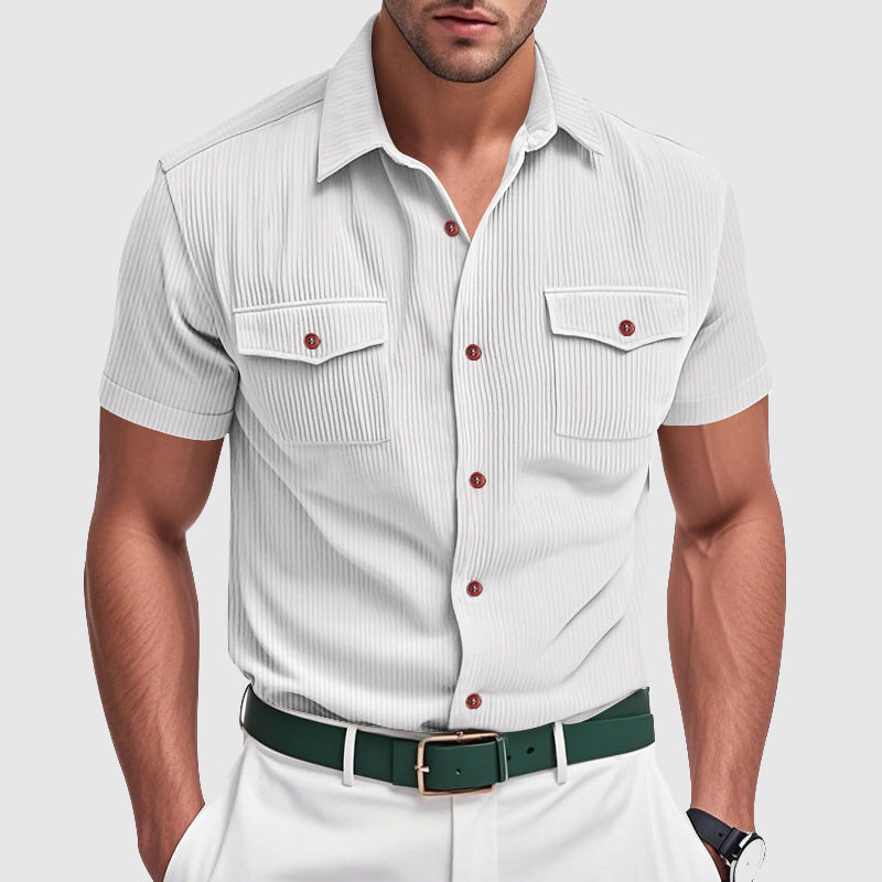 Atticus | Chemise à Manches Courtes Boutonnée