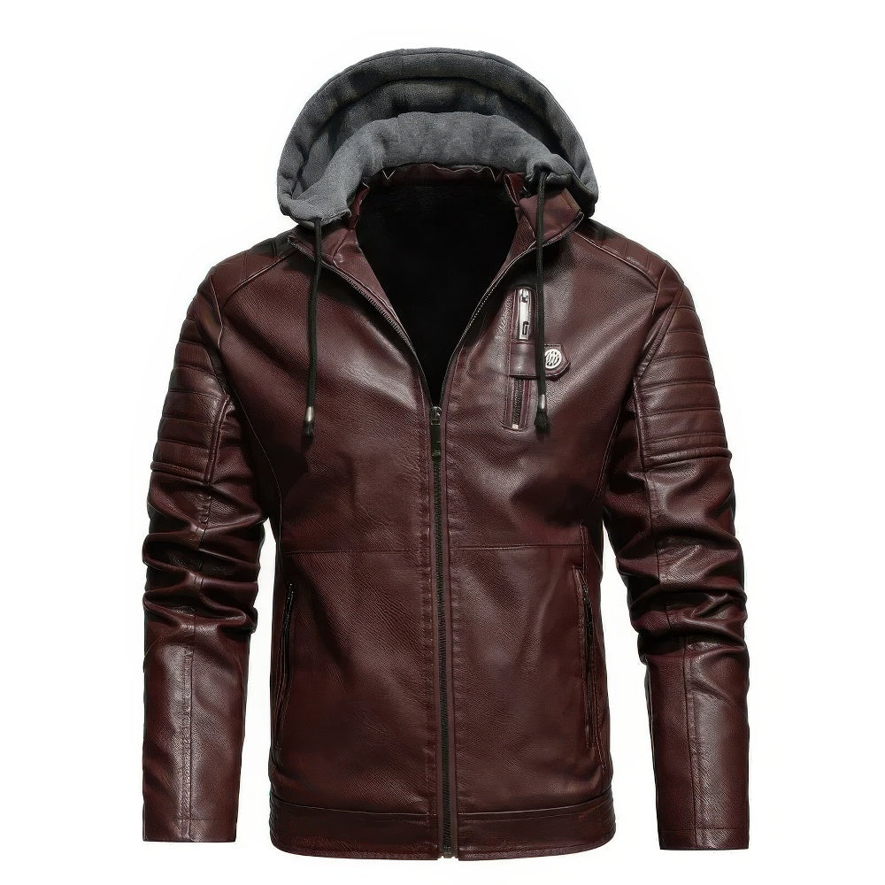 Hendrix | Manteau d'hiver en cuir de haute qualité