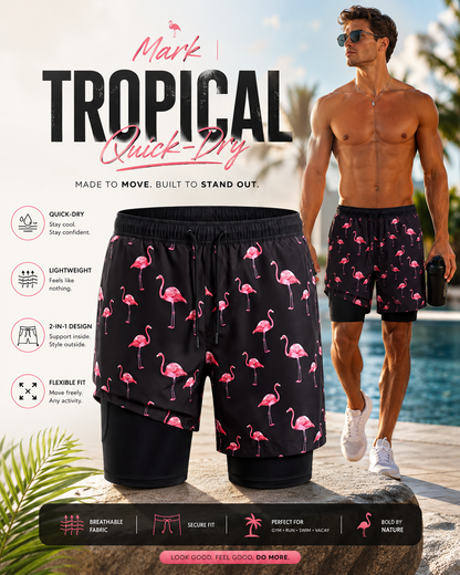 Jeni | Short de Bain Tropical à Séchage Rapide