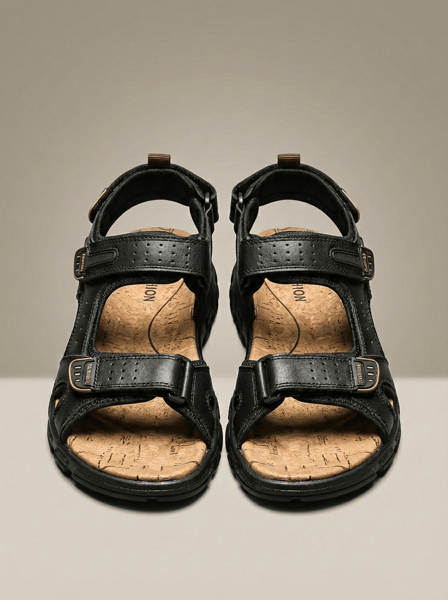 Griffin | Sandales Décontractées à Double Velcro pour Extérieur
