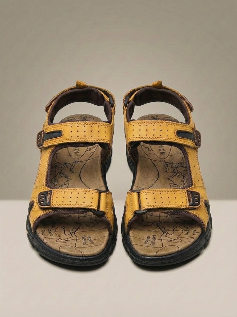 Griffin | Sandales Décontractées à Double Velcro pour Extérieur