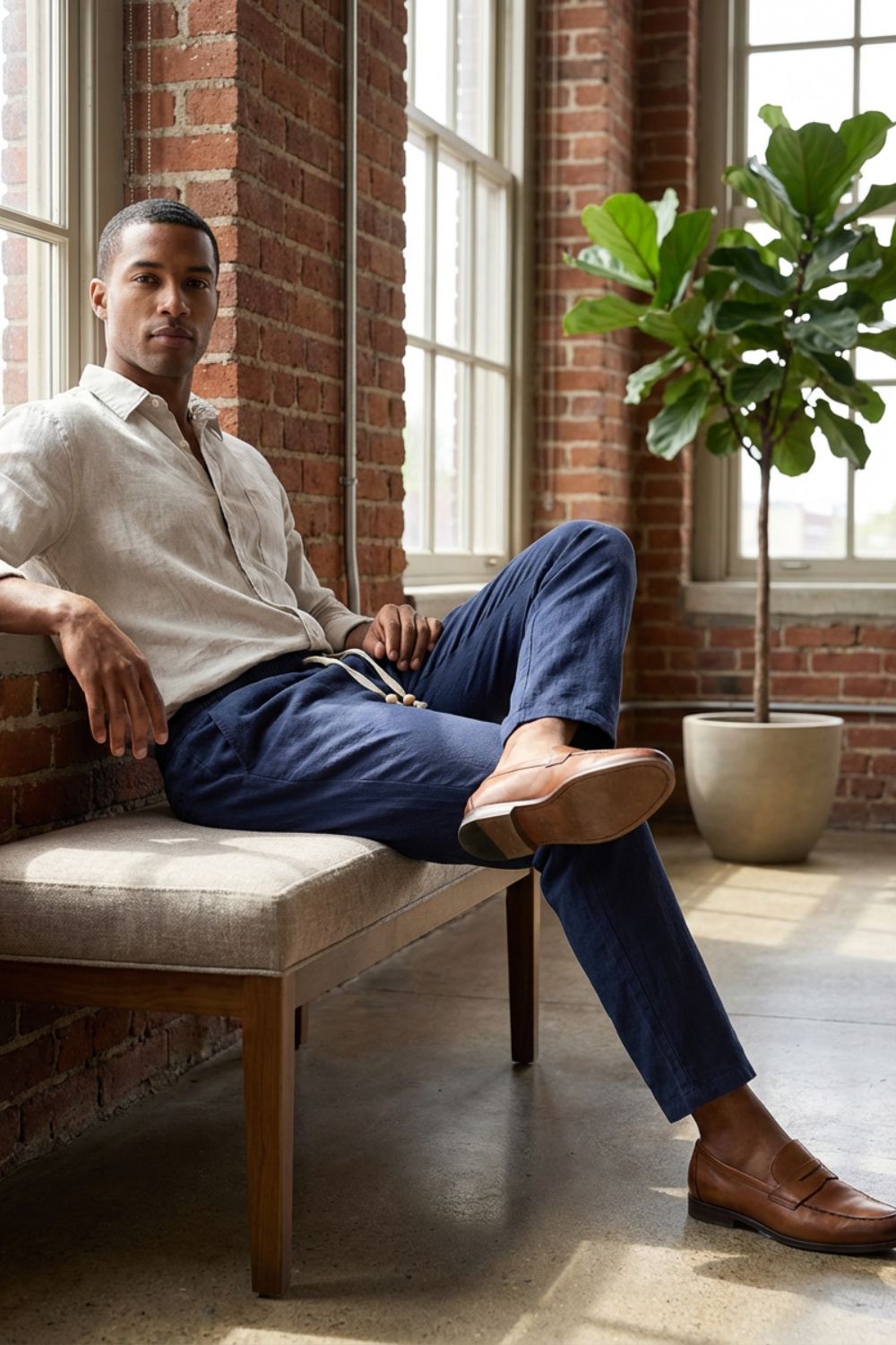 Stellan | Pantalon en Lin Tapered