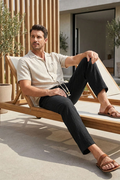 Stellan | Pantalon en Lin Tapered