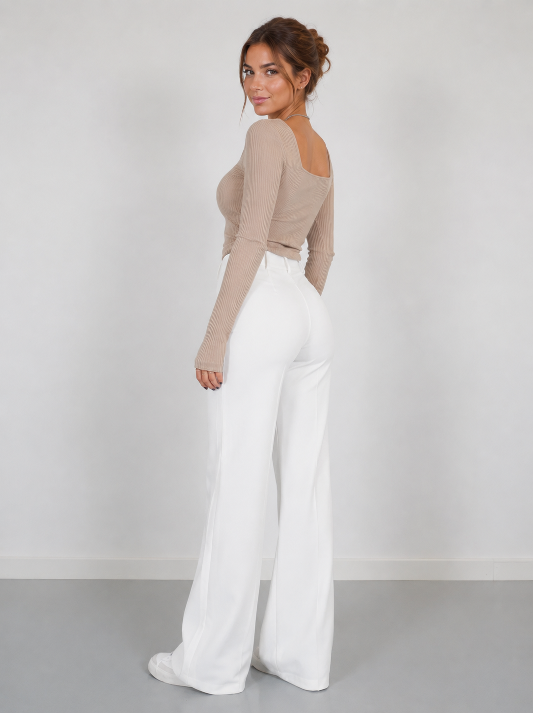 Oriana | Pantalon Palazzo Tailleur Taille Haute