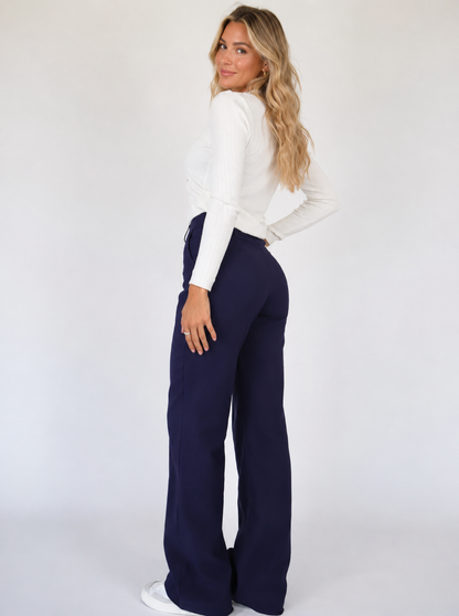 Oriana | Pantalon Palazzo Tailleur Taille Haute