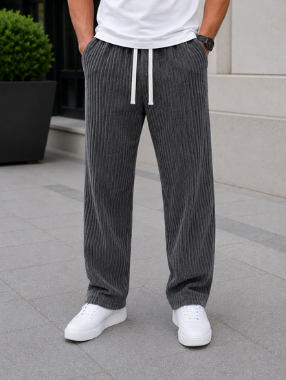 Orion | Pantalon en velours côtelé avec taille élastique