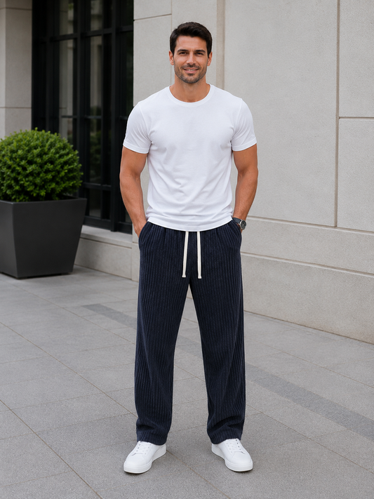 Orion | Pantalon en velours côtelé avec taille élastique