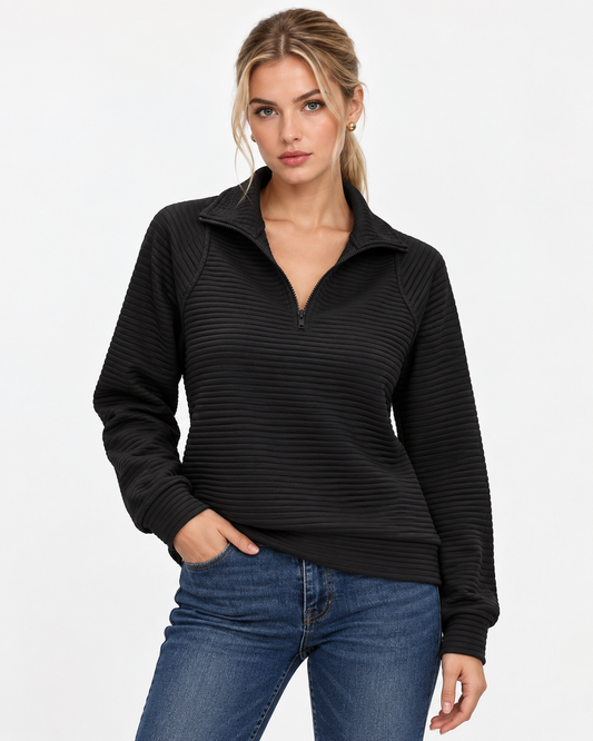 Kiera | Sweatshirts pour femmes à col montant avec fermeture éclair