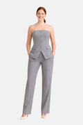 Ensemble Combinaison d’Été Femme – Haut et Pantalon à Boutons