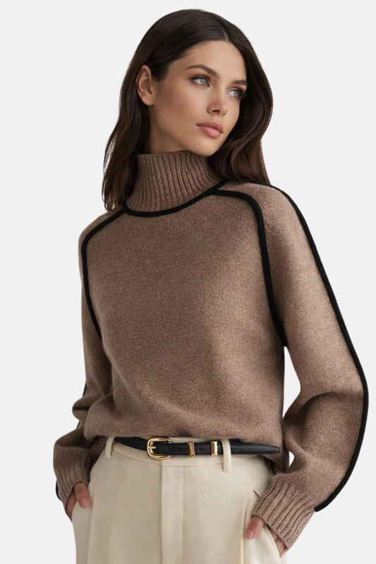 Pull Col Roulé Femme – Élégant et Confortable