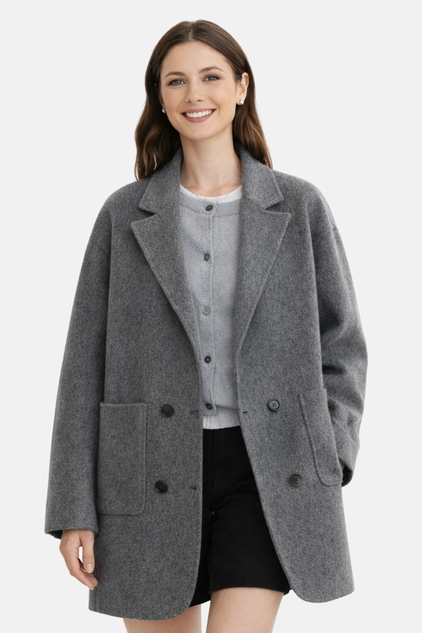 Manteau en Laine Femme – Élégant pour le Bureau