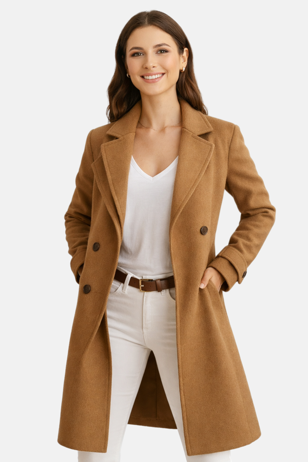 Manteau Élégant Isabell avec Coupe Classique