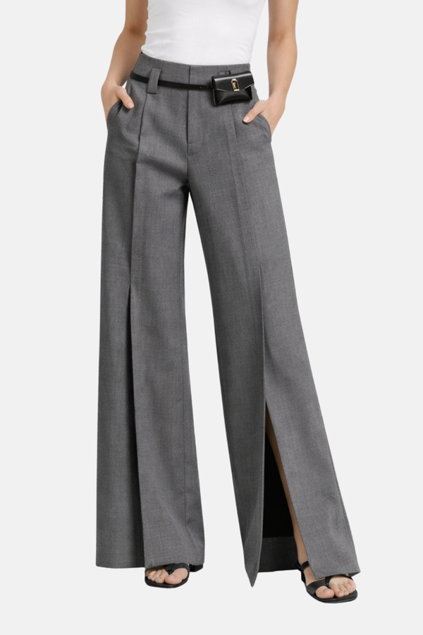 Pantalon taille haute caractéristique